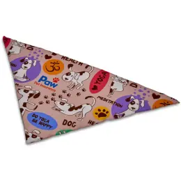 Hoppla Bosco Large Polyester Dog Bandana Branded Flat